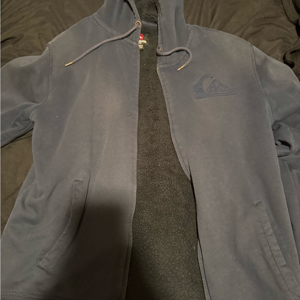 Quiksilver Men's Dark Blue Hoodie Jacket